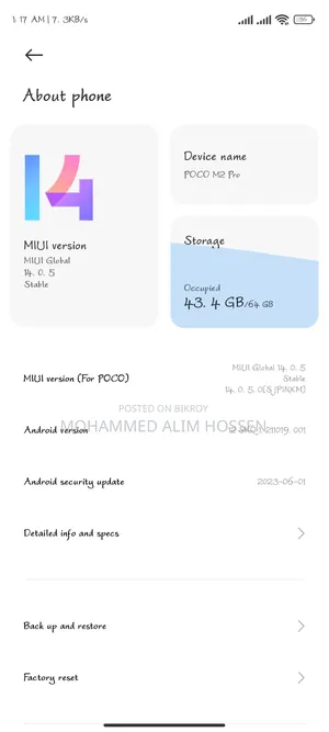 Xiaomi Poco M2 Pro 64 GB Blue