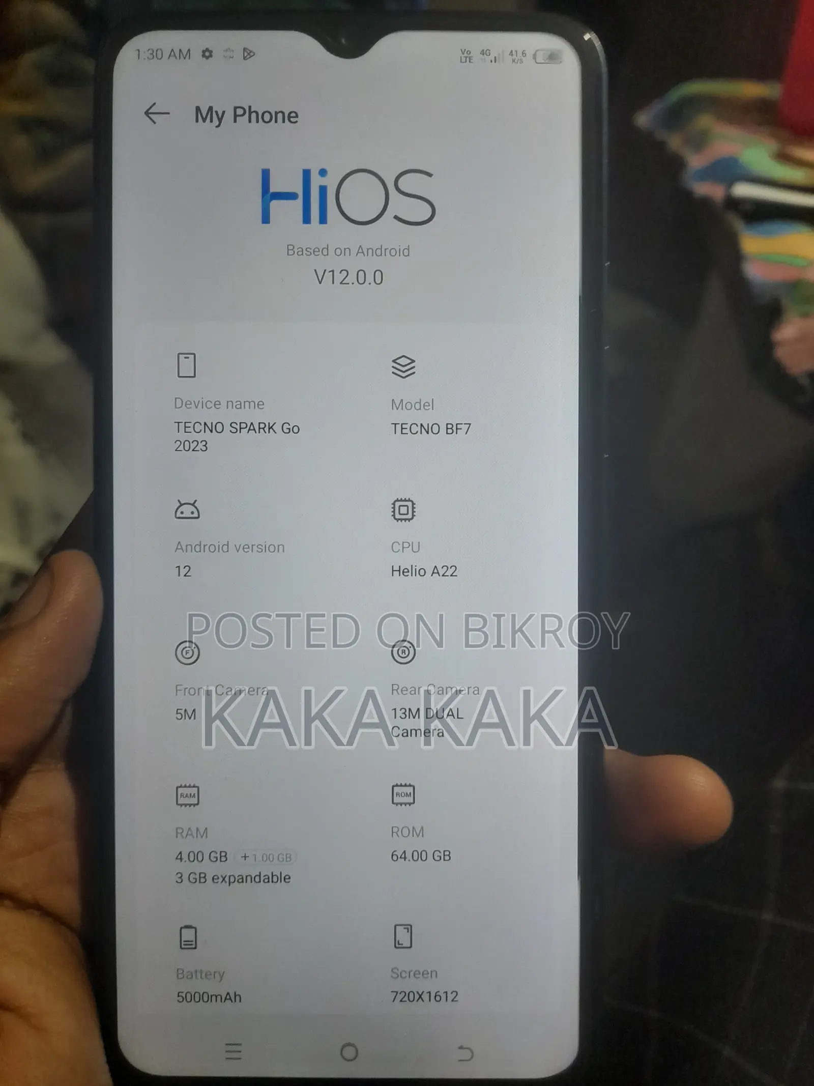 New Infinix 64 GB Black