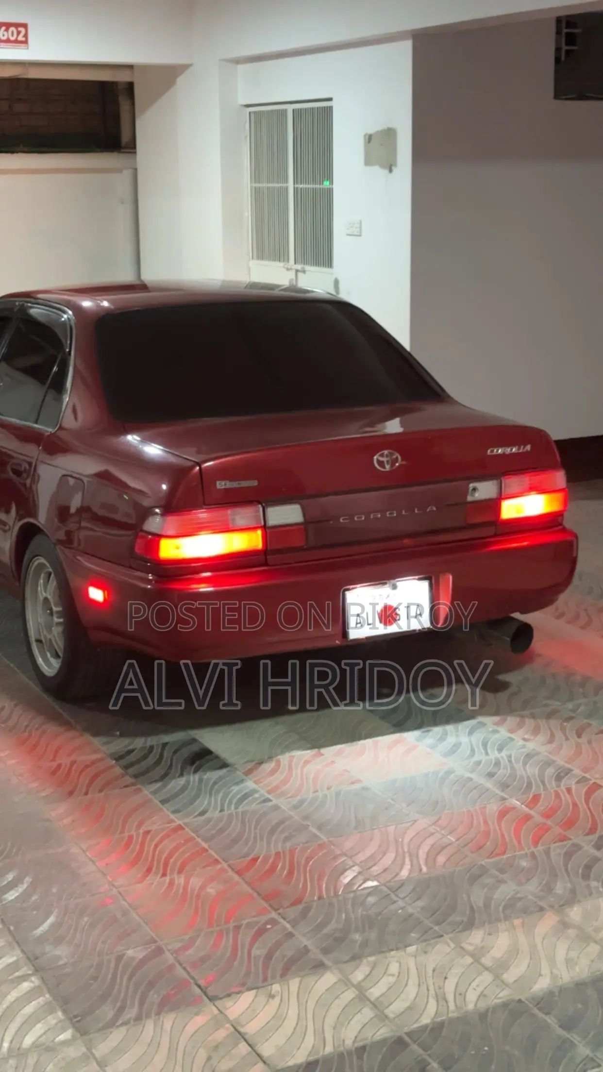 Toyota Corolla Sedan 1993 Red