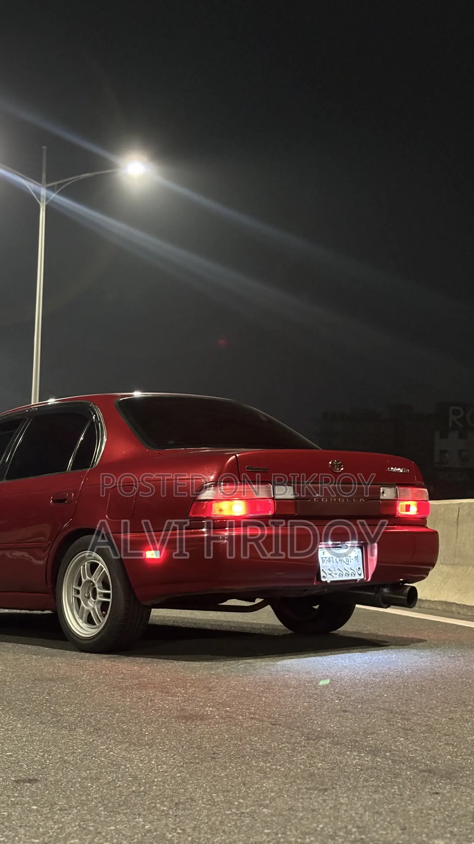 Toyota Corolla Sedan 1993 Red