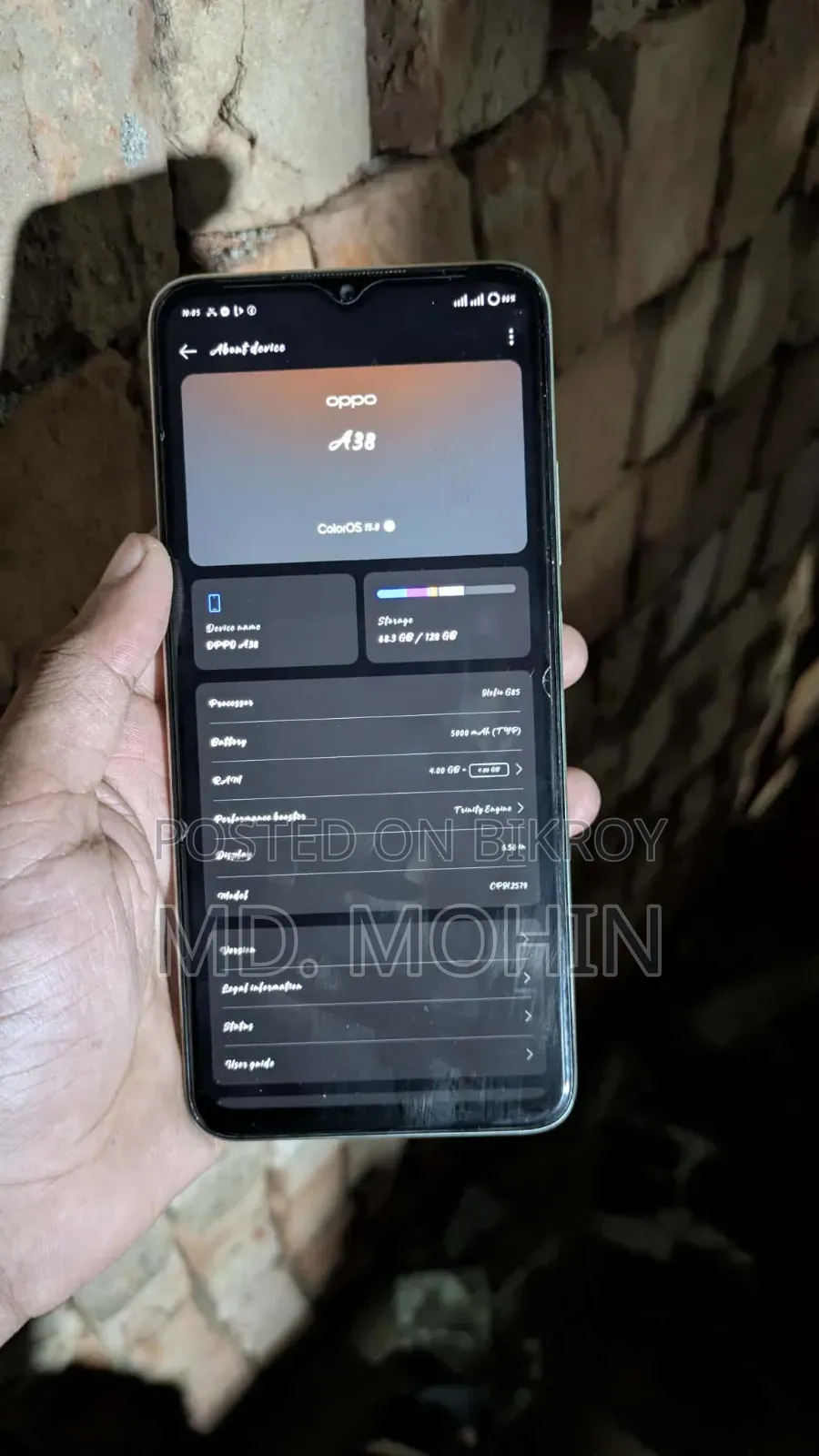 Oppo A38 128 GB Gray