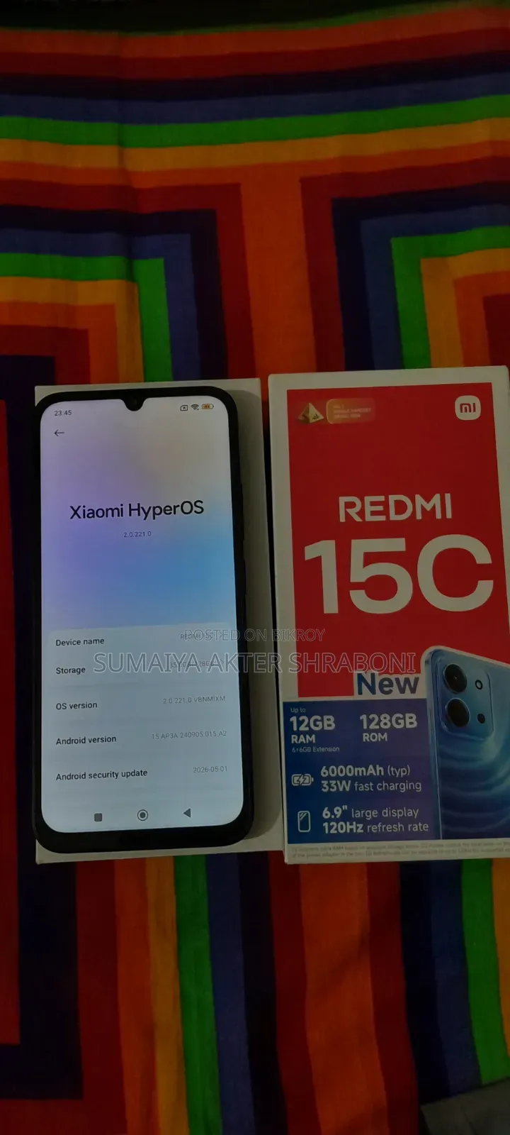 Xiaomi Redmi 15C 4G 128 GB Black