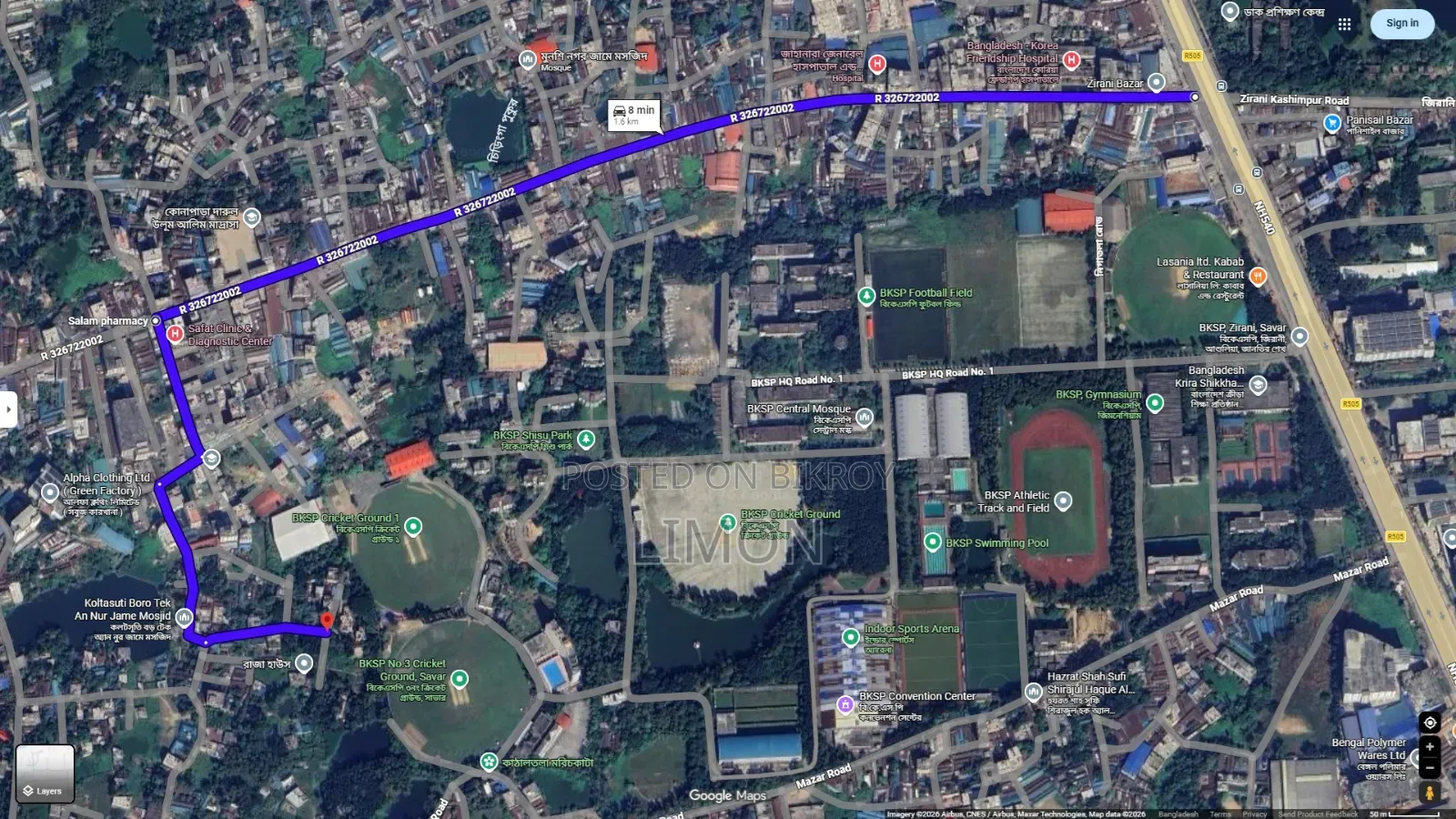 3/4/5/8 Shotangsho Ready Plot for Sale near Savar Jirani BKSP