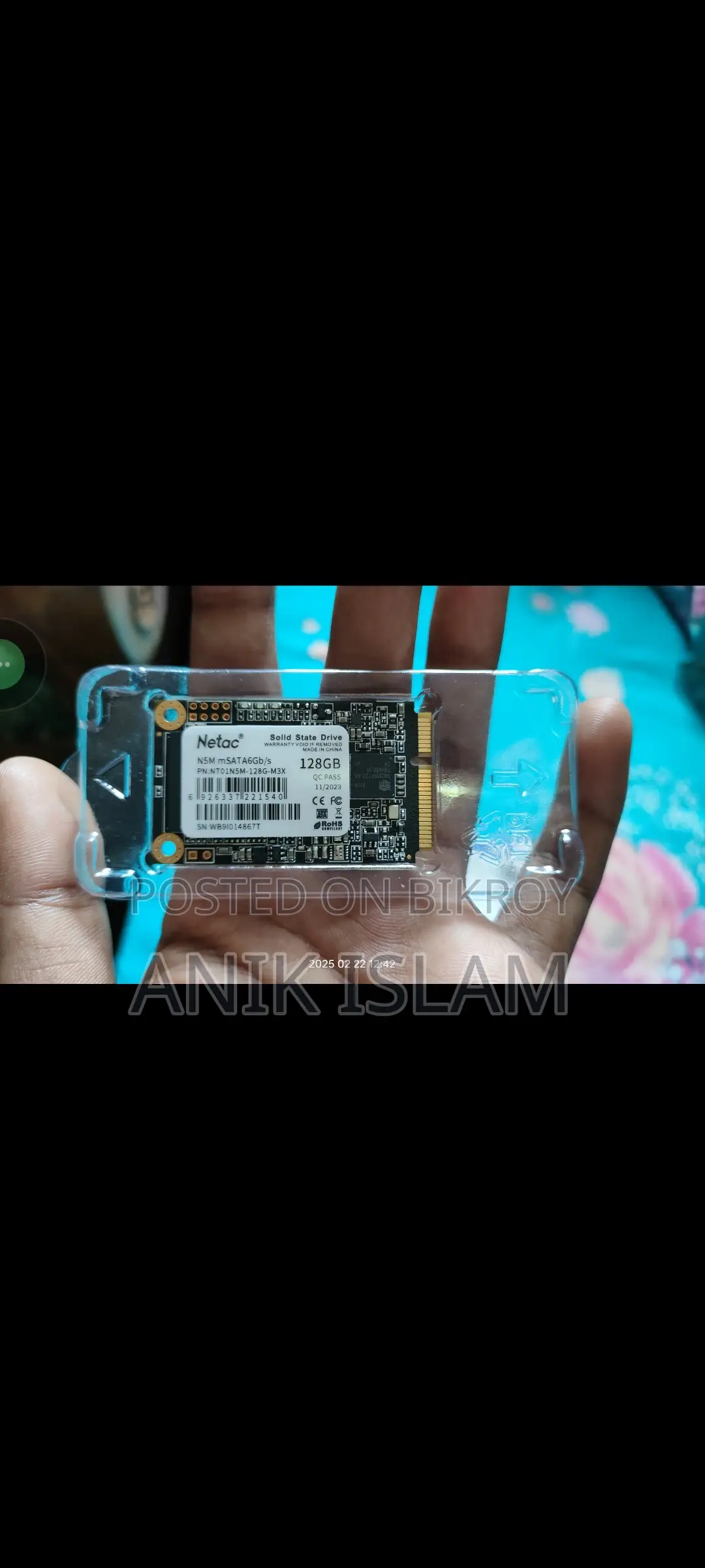 Brand New Unused Netac 128gb Msata Ssd For Sale
