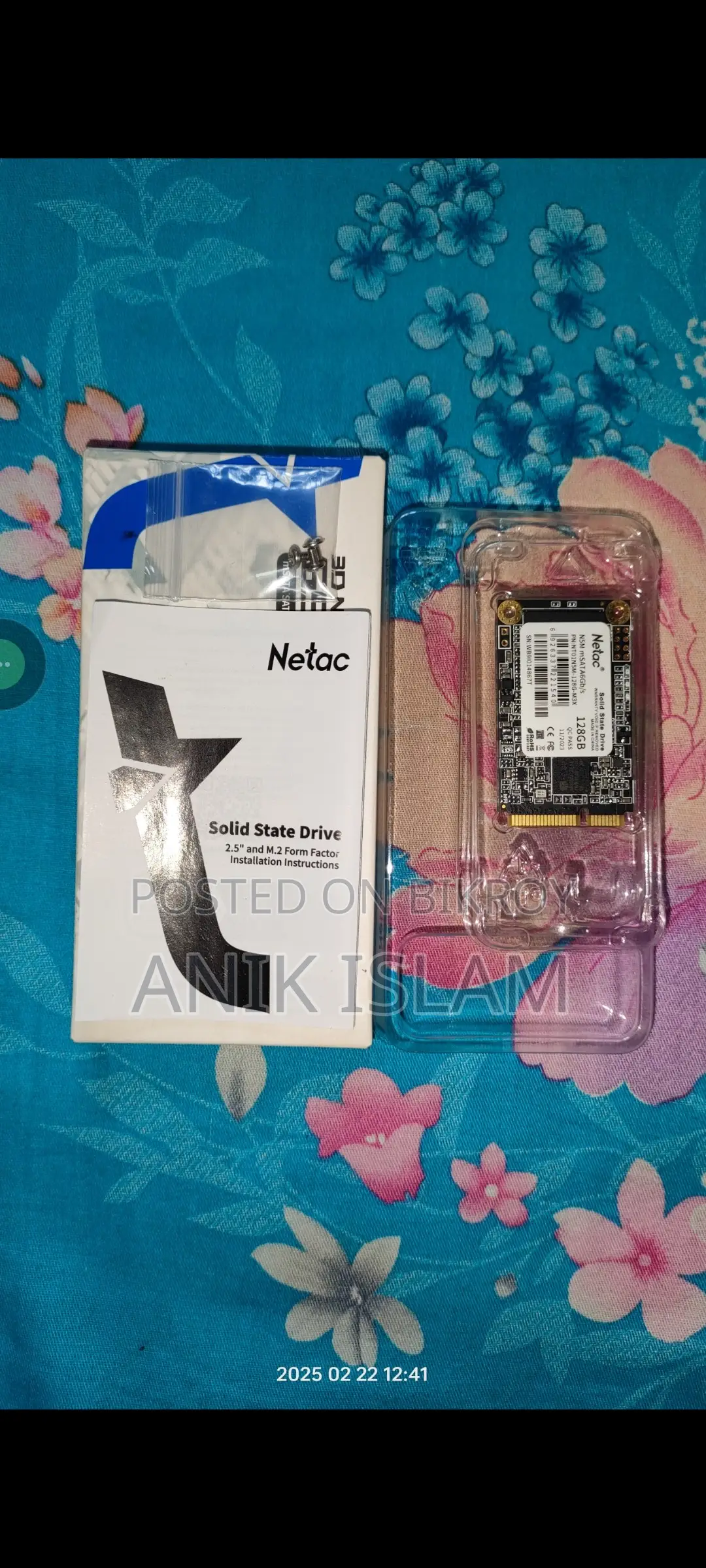 Brand New Unused Netac 128gb Msata Ssd For Sale