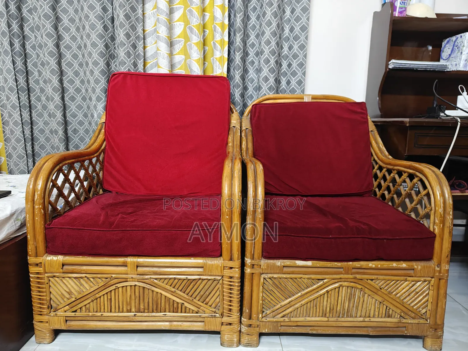 Rattan Sofa (with foam and cover)