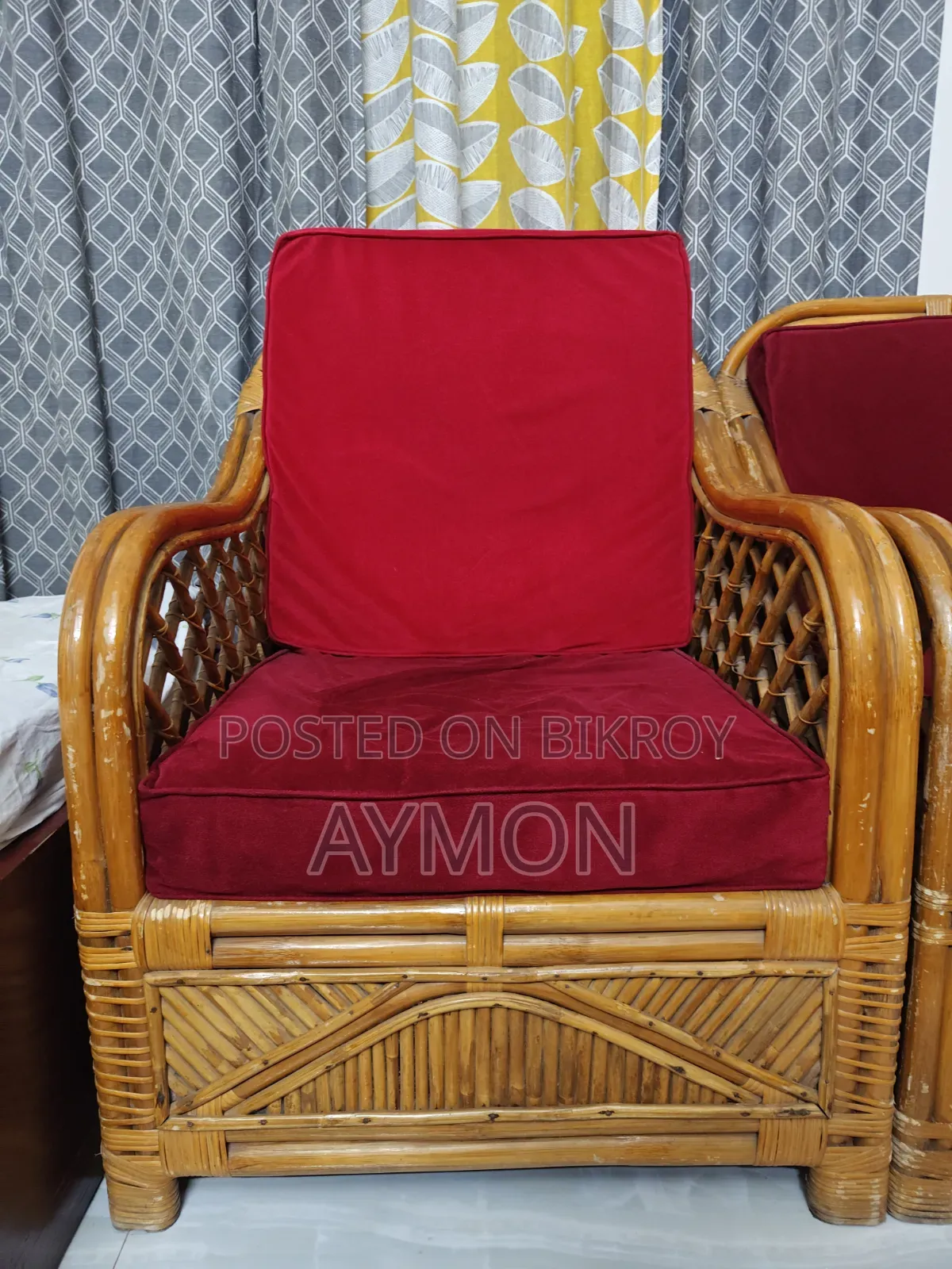 Rattan Sofa (with foam and cover)