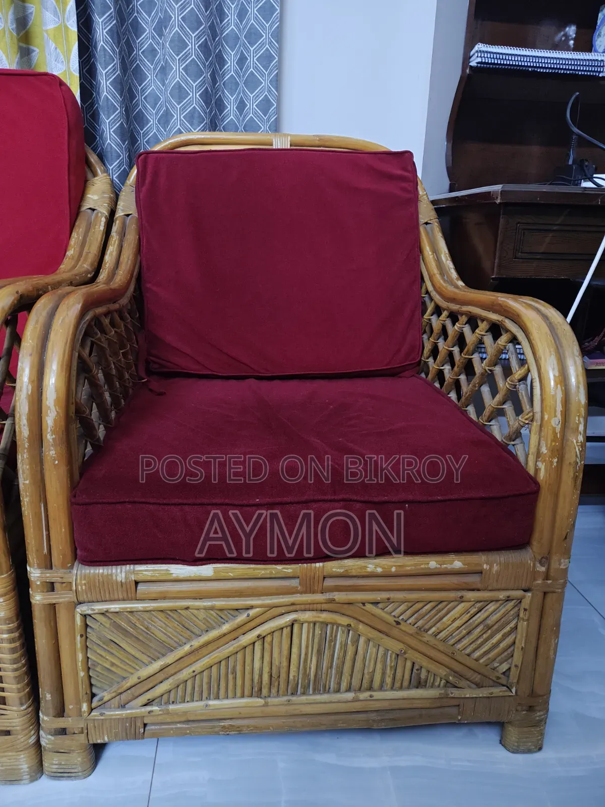 Rattan Sofa (with foam and cover)