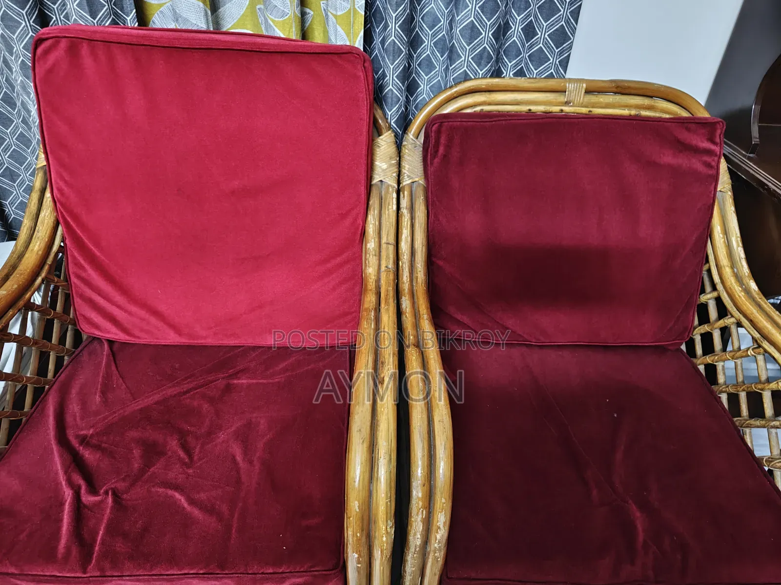 Rattan Sofa (with foam and cover)