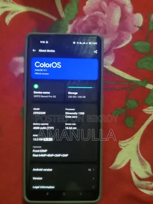Oppo Reno6 Pro 5G 256 GB Black
