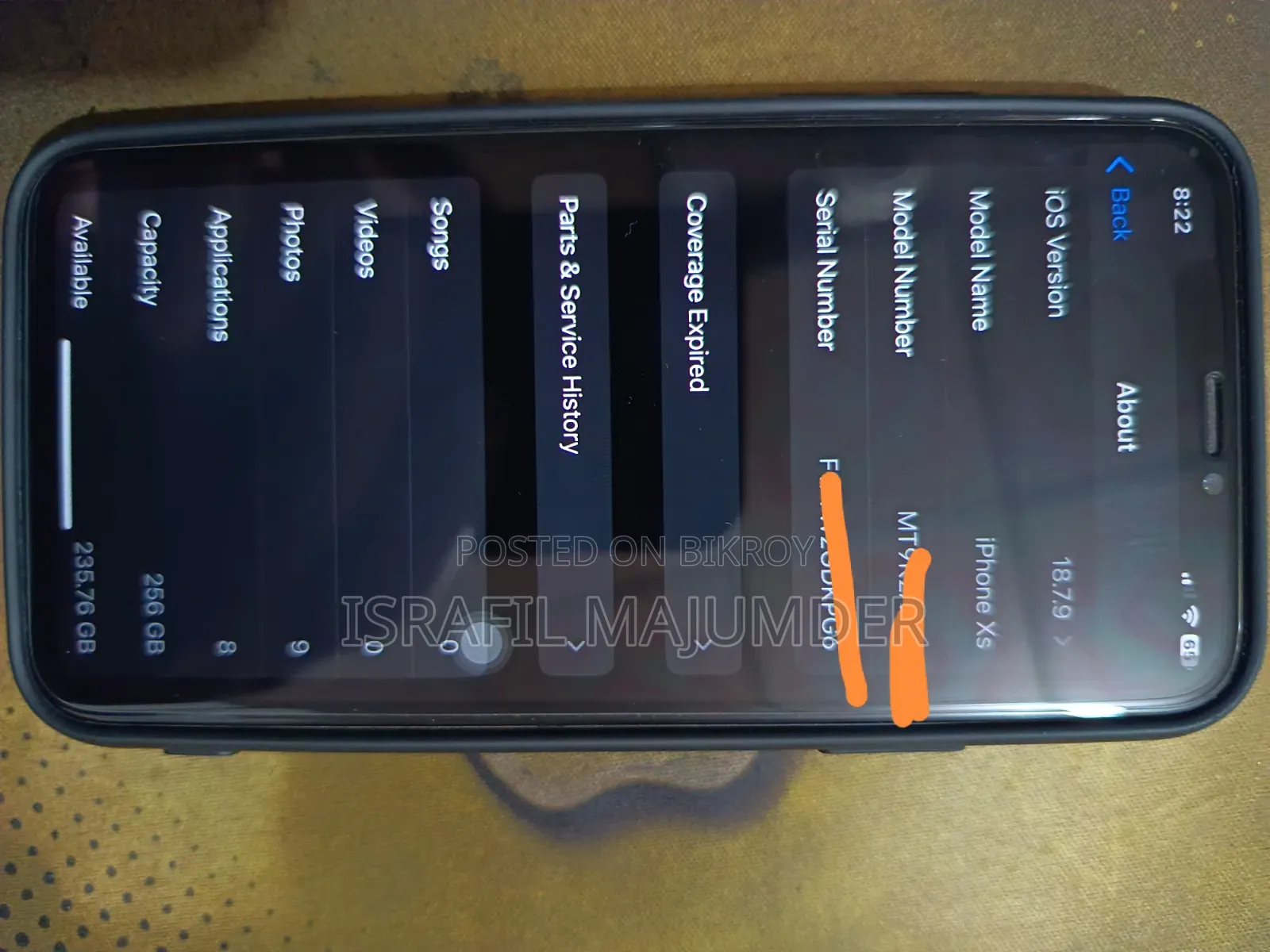 Apple iPhone XS 256 GB Gold