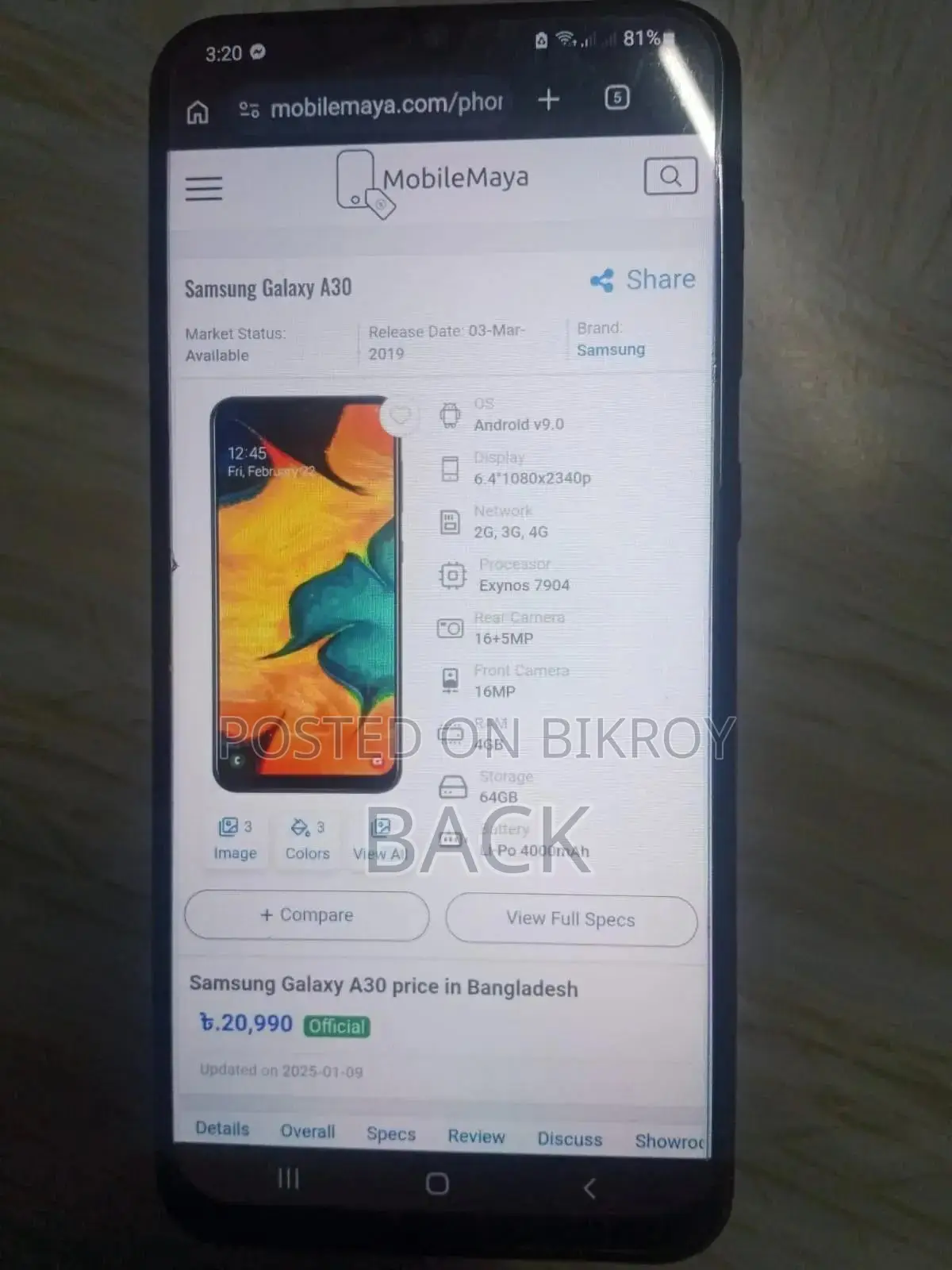 Samsung Galaxy A30 64 GB Red