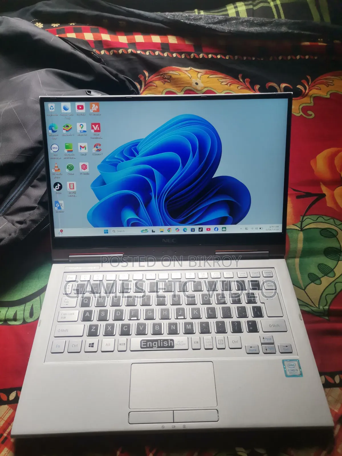 Laptop NEC 8GB Intel Core i5 SSD 256GB