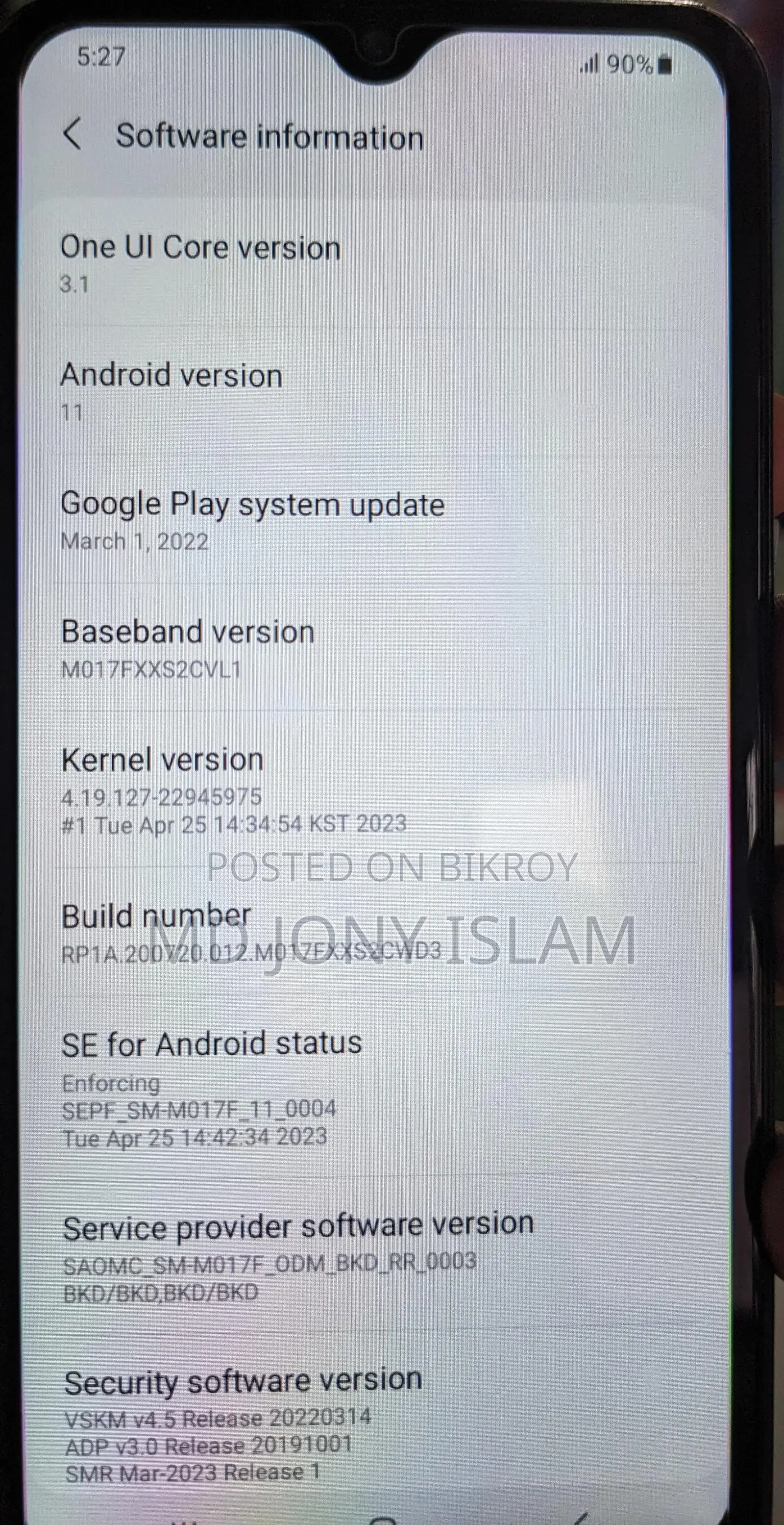 Samsung Galaxy M01s 32 GB Black