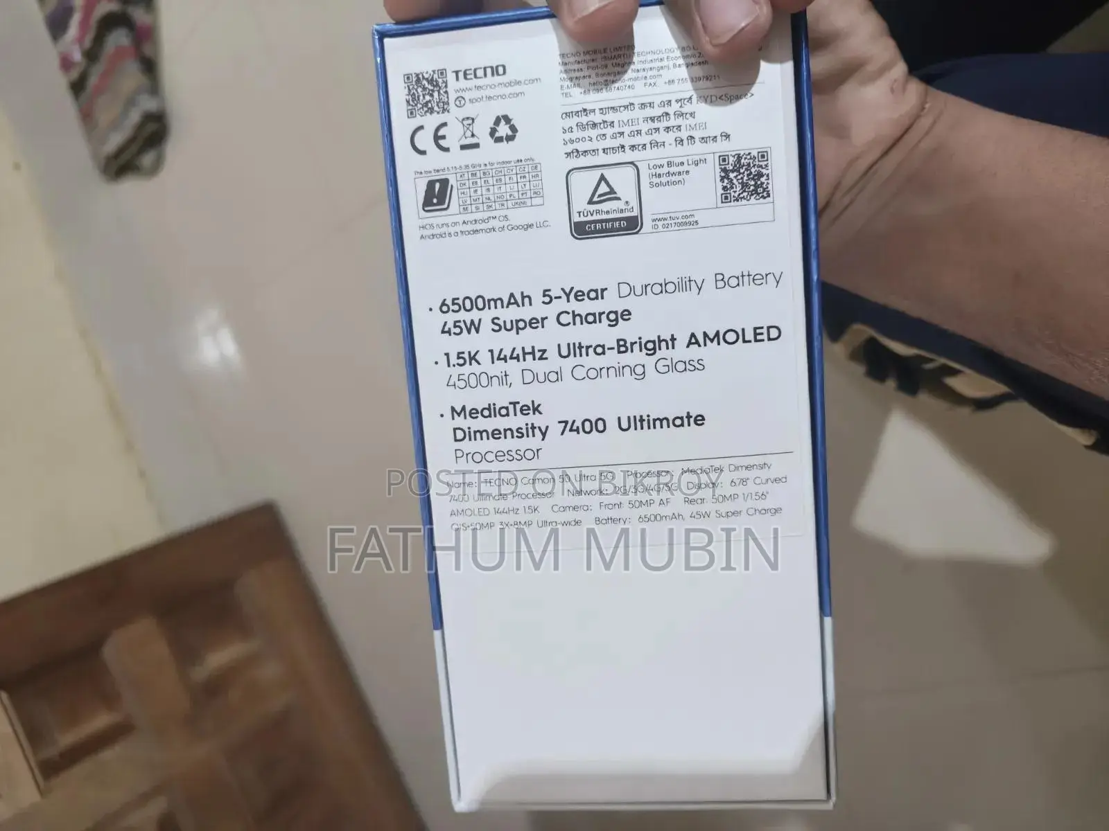 Tecno Camon 50 Ultra 256 GB Silver