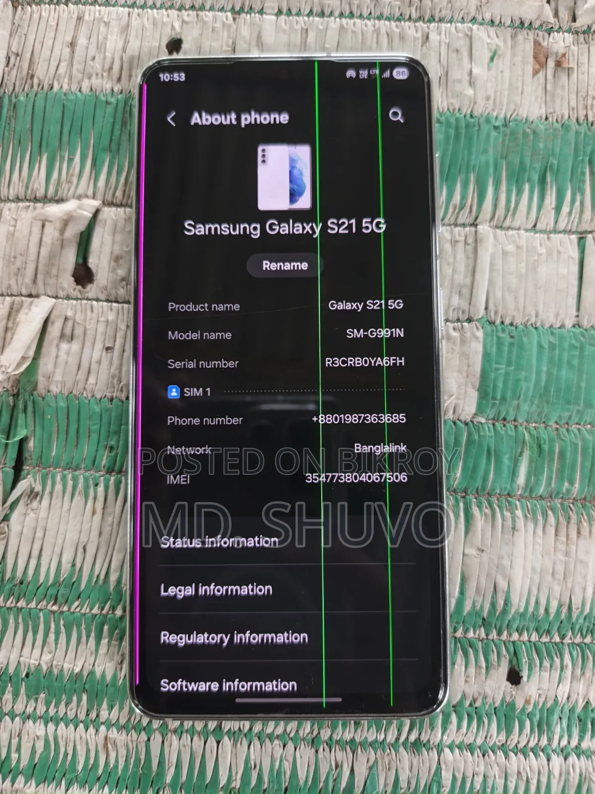 Samsung Galaxy S21 5G 256 GB White