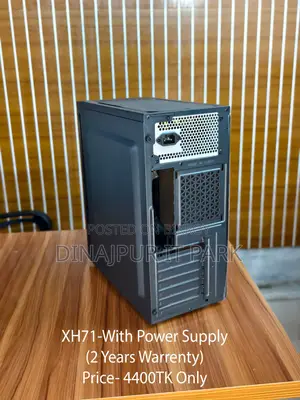 Xh71 Black Desktop Computer Case With Power Supply – 2 Years Warranty