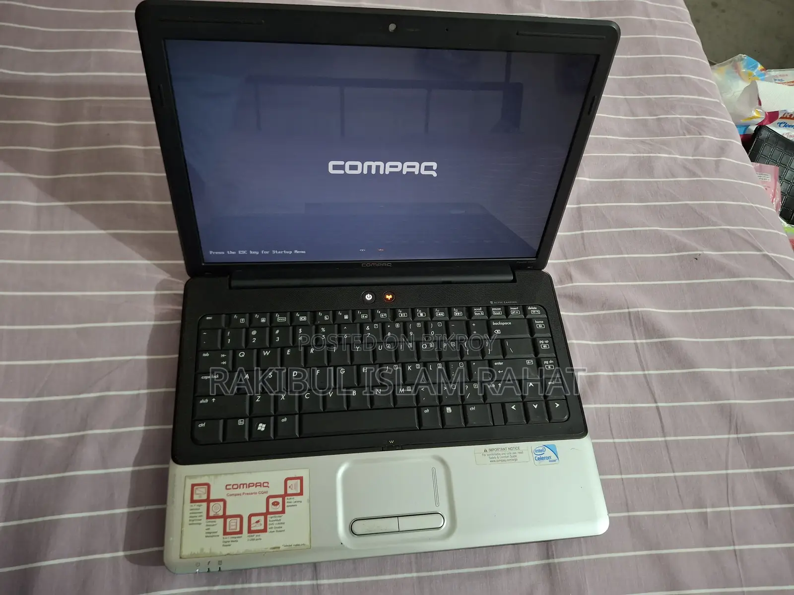 Laptop Compaq Presario CQ40 3GB Intel HDD 160GB