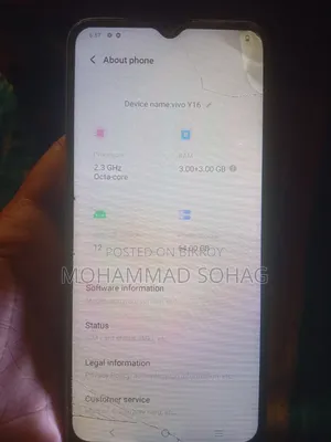 Vivo Y16 64 GB Gold