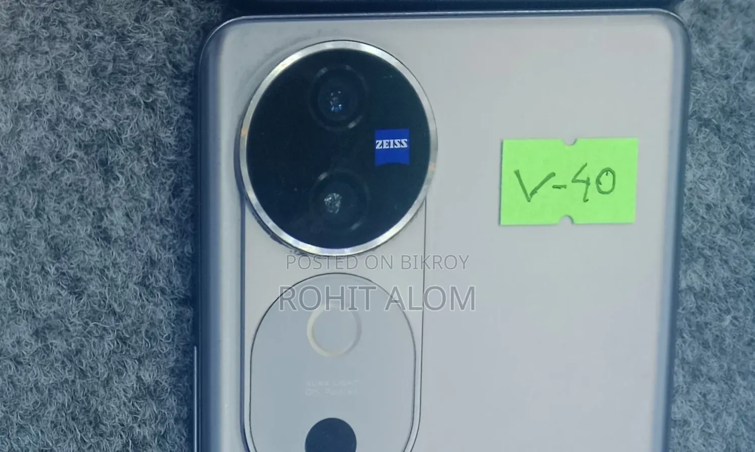 New Vivo V40 5G 256 GB Gray