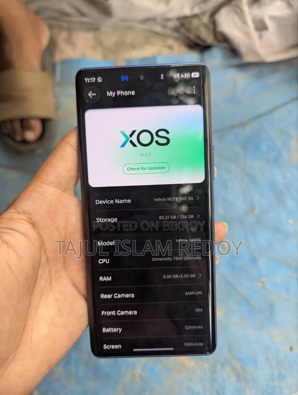 Infinix Note 50s 256 GB Blue
