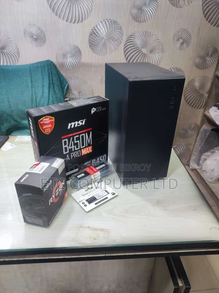 New Desktop Computer 8GB AMD Ryzen 5 SSD 256GB