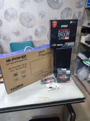 New Desktop Computer 8GB AMD Ryzen 5 SSD 256GB
