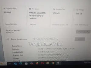 Desktop Computer HP 16GB Intel Core I5 SSD 256GB