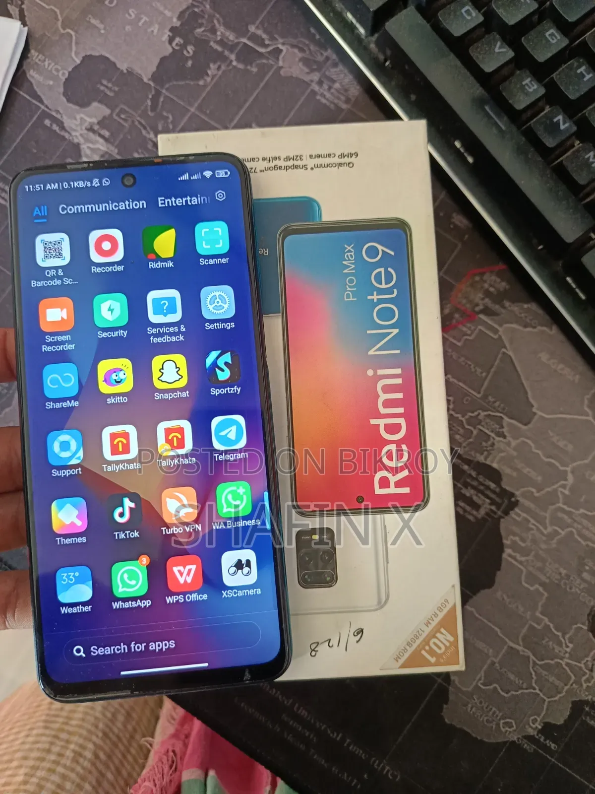 Xiaomi Redmi Note 9 Pro Max ১২৮ জিবি ব্লু