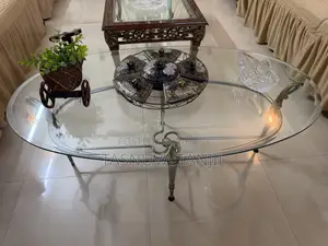 Elegant Oval Glass Coffee Table | Modern Timeless