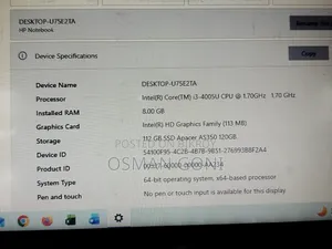 Laptop HP 8GB Intel Core I3 SSD 128GB