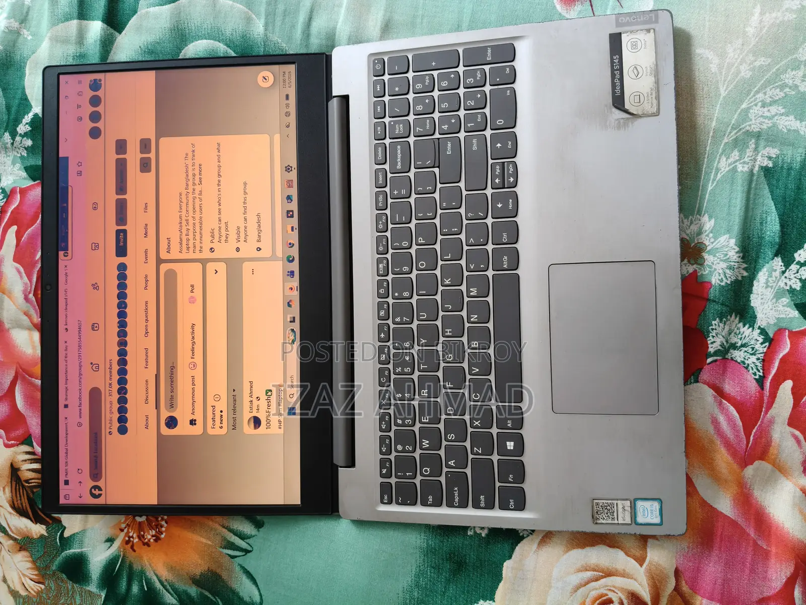 Laptop Lenovo IdeaPad S145 8GB Intel Core I5 HDD 1T