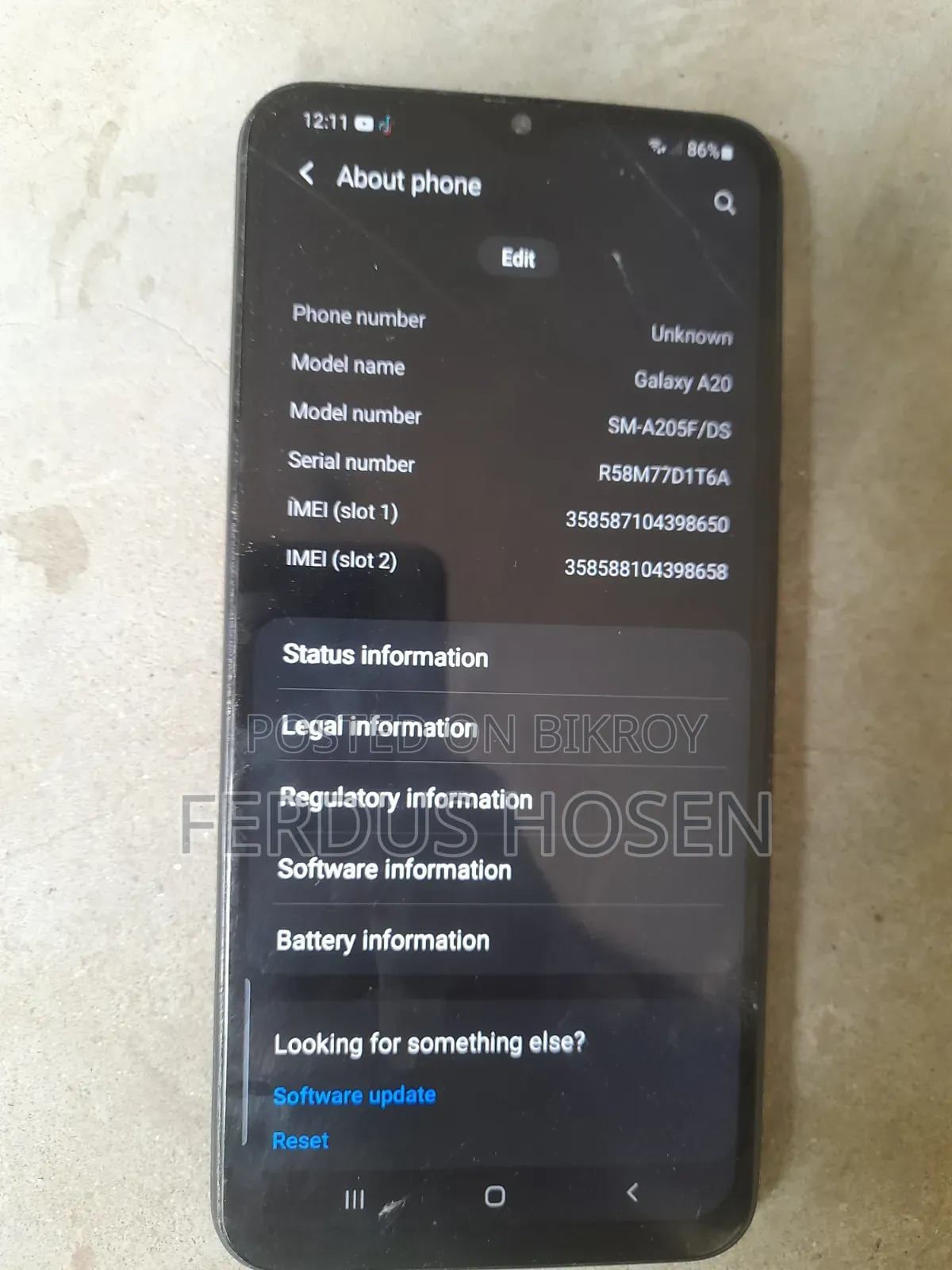 Samsung Galaxy A20 32 GB Black