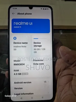 Realme Note 50 64 GB Black