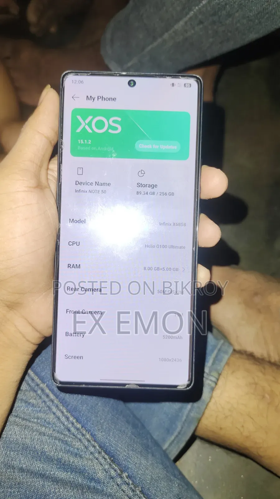 Infinix Note 50 4G 256 GB Black