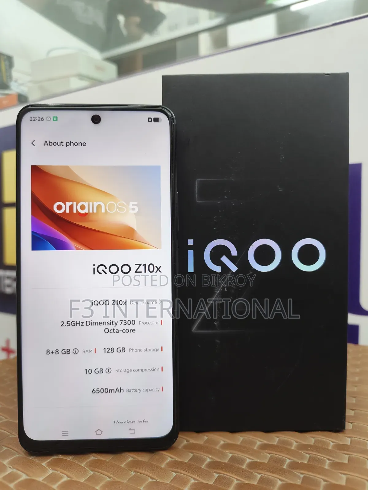 New iQOO Z10x 128 GB Black