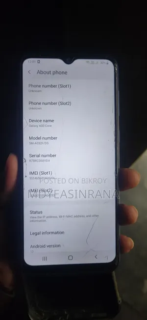Samsung Galaxy A03 Core 32 GB Blue