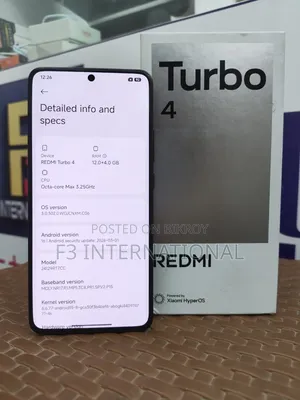 Xiaomi Redmi Turbo 4 256 GB Black