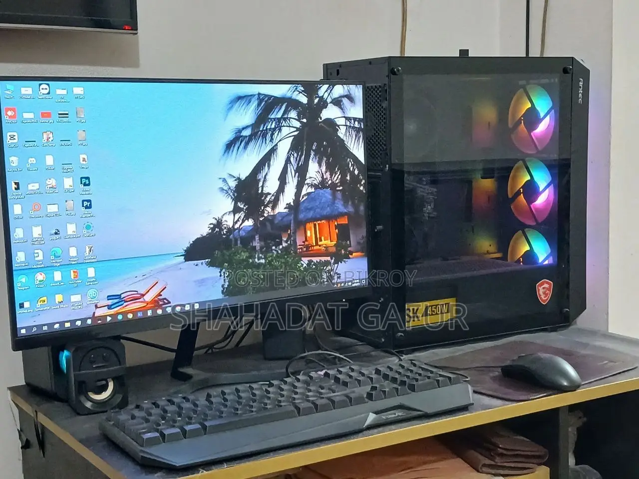 Desktop Computer MSI model 8GB AMD Ryzen 5 HDD+SSD 500GB
