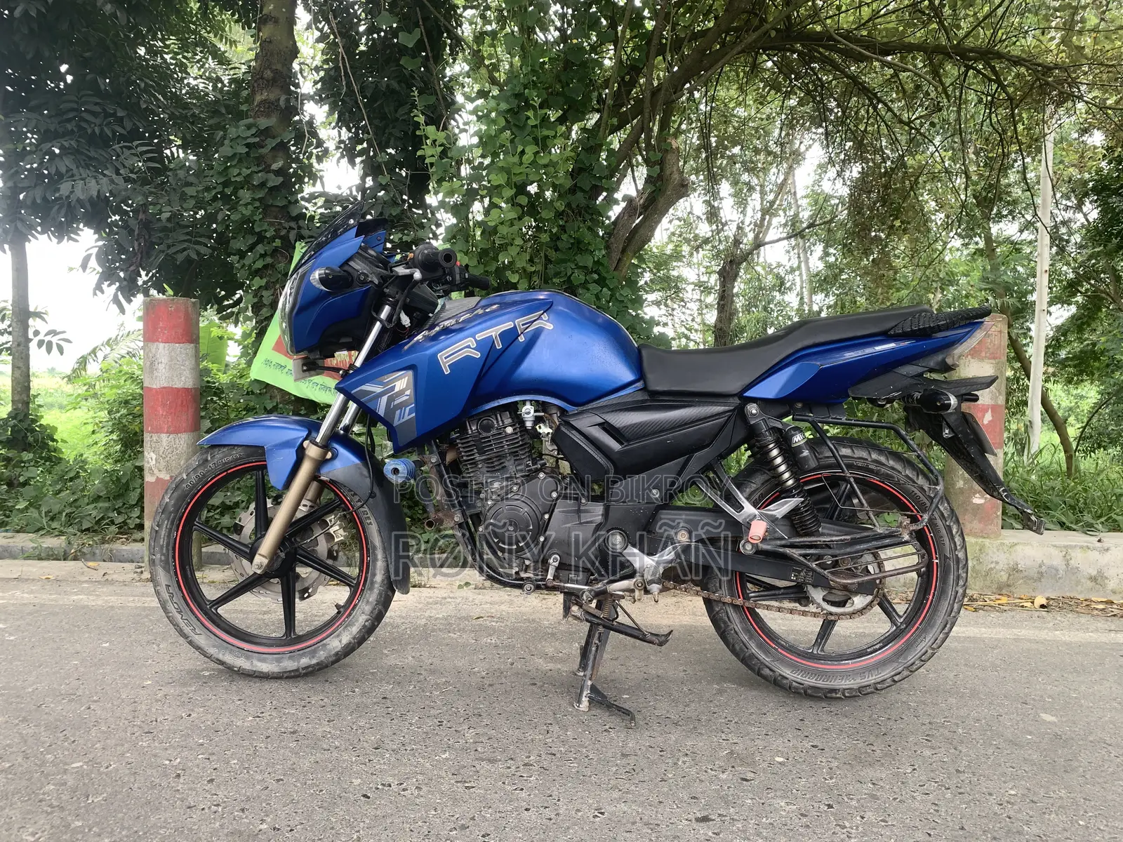 TVS Apache RTR 160 2V 2018 Blue