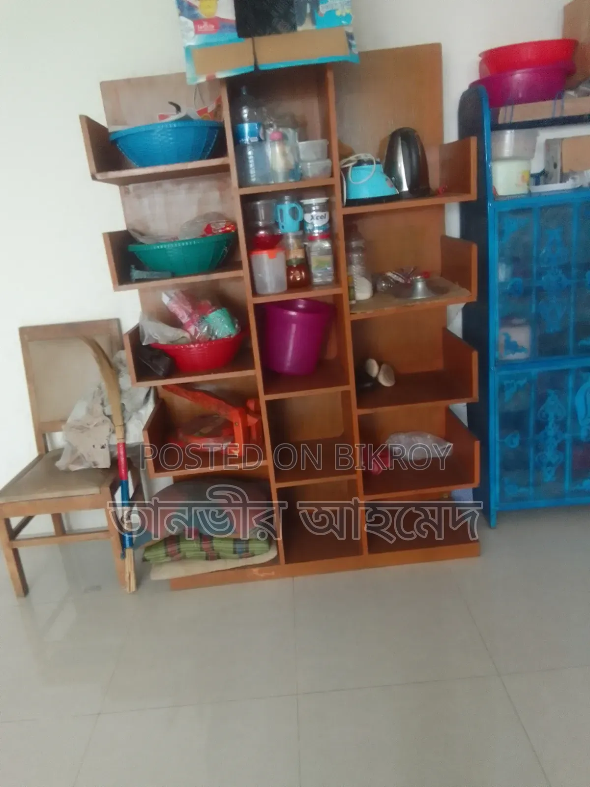 Steel Almirah and Book Shelf