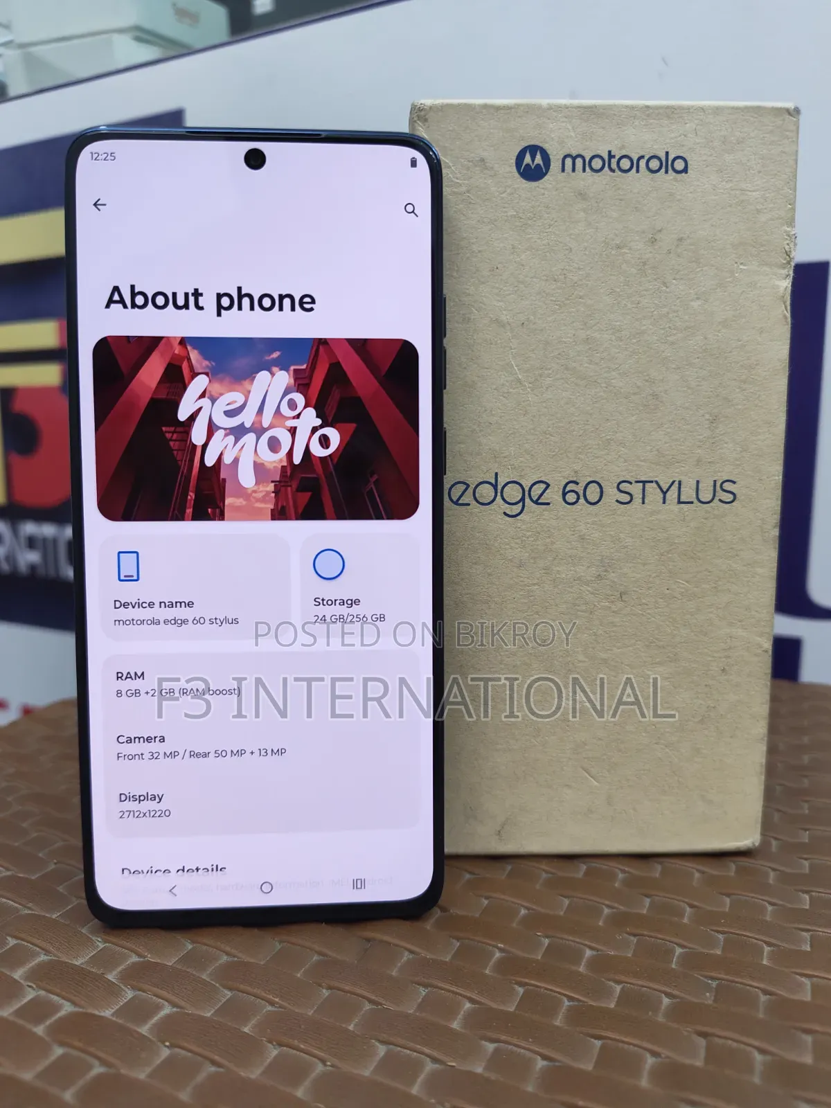 মটোরোলা এজ ৬০ স্টাইলাস ২৫৬ জিবি ব্লু
