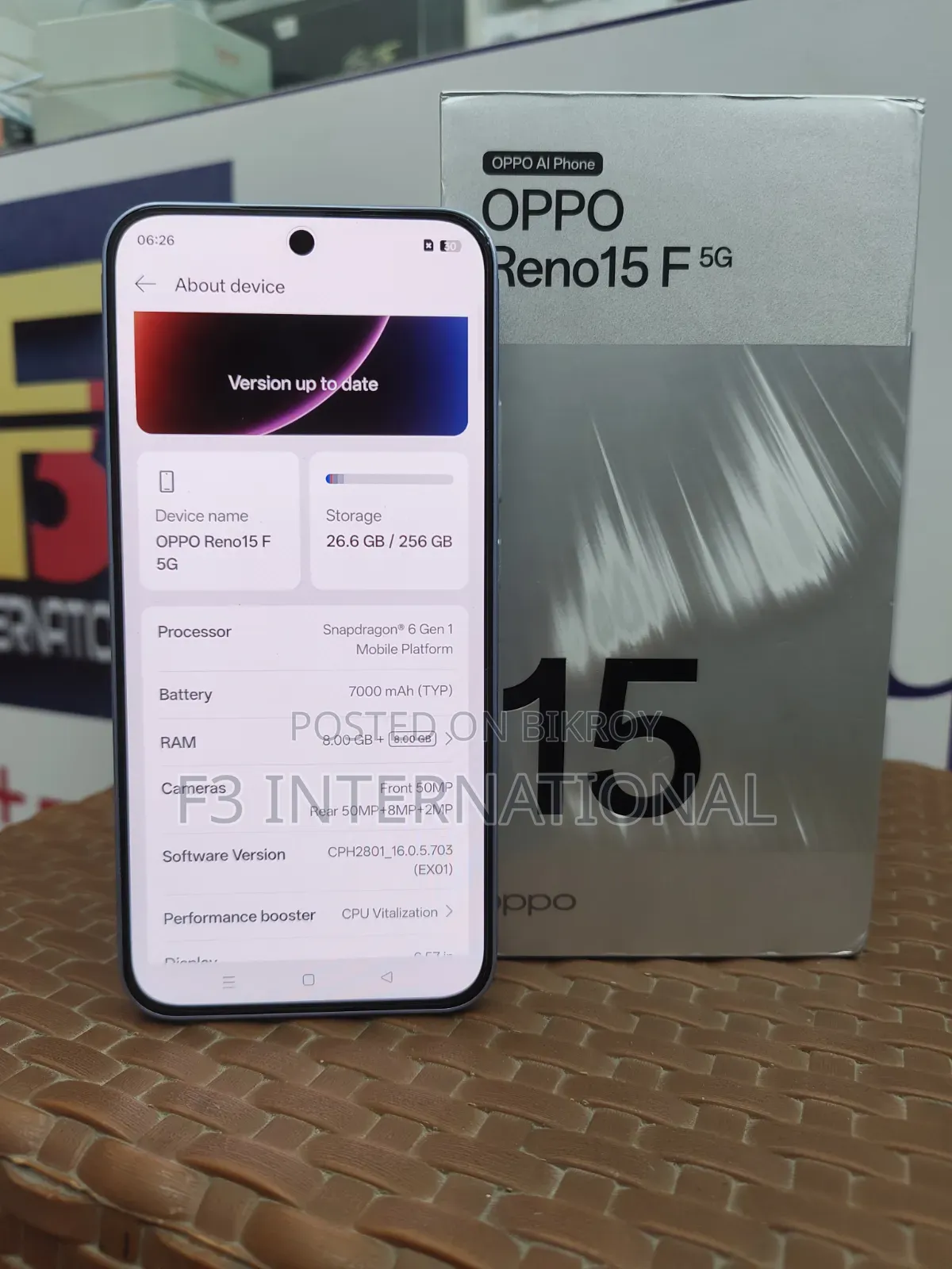 Oppo Reno15 F 5G 256 GB White