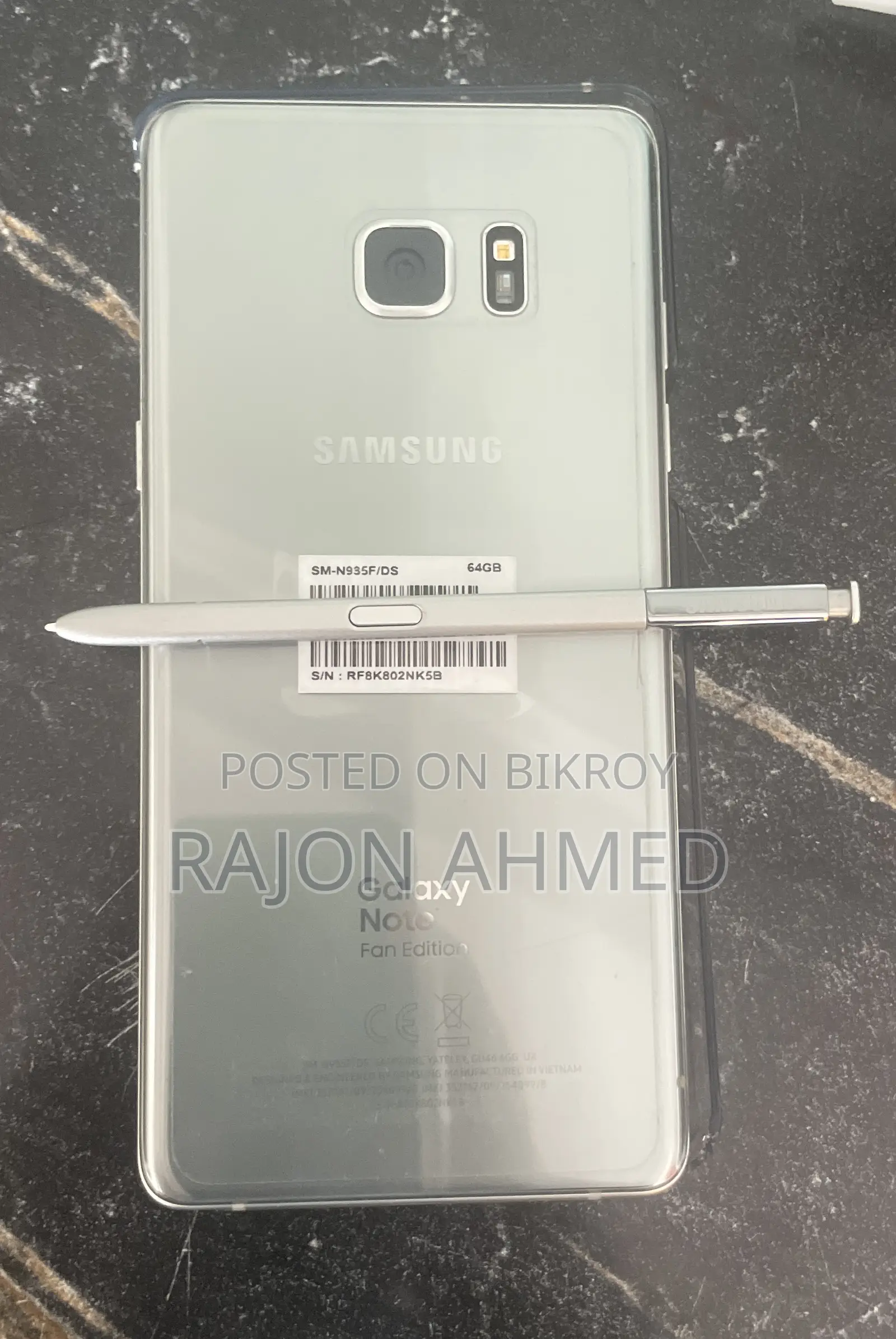 Samsung Galaxy Note FE 64 GB Gray