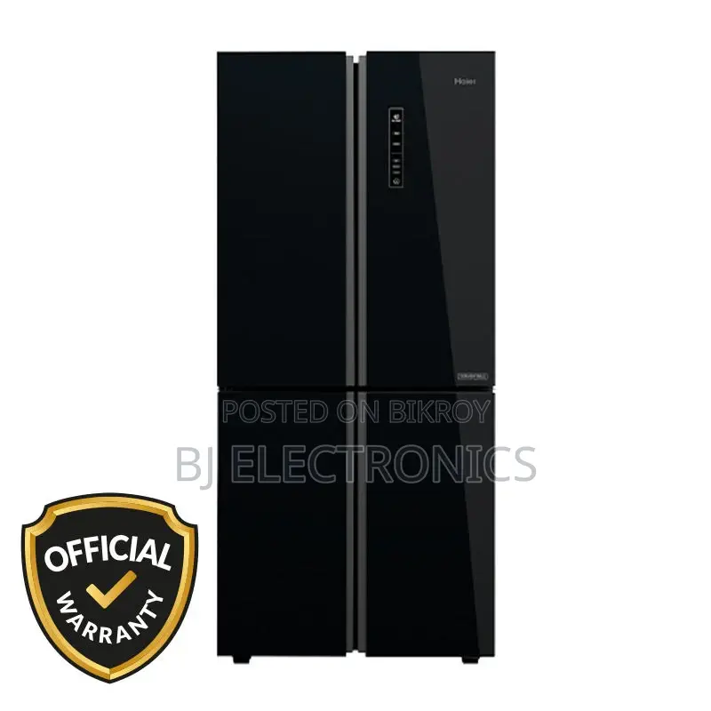 Haier HRF-578tbg 522ltr Black French T-Door No Frost Refrigerator