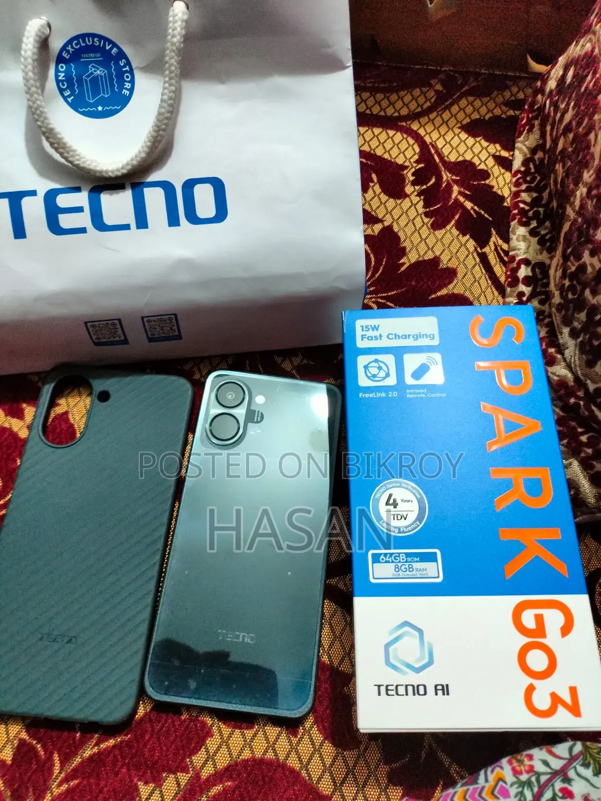 New Tecno Spark Go 3 64 GB Black