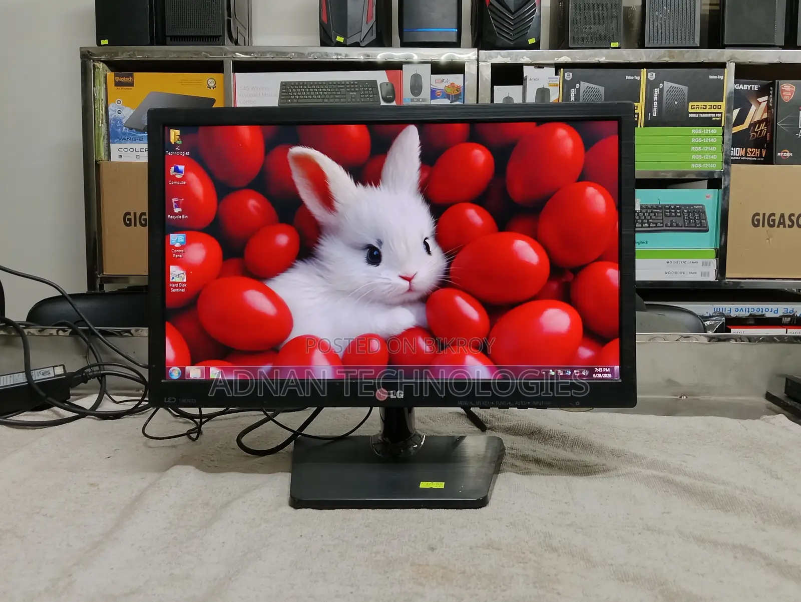 Lg 19en33s 19" Hd Led Monitor With Wall Mount