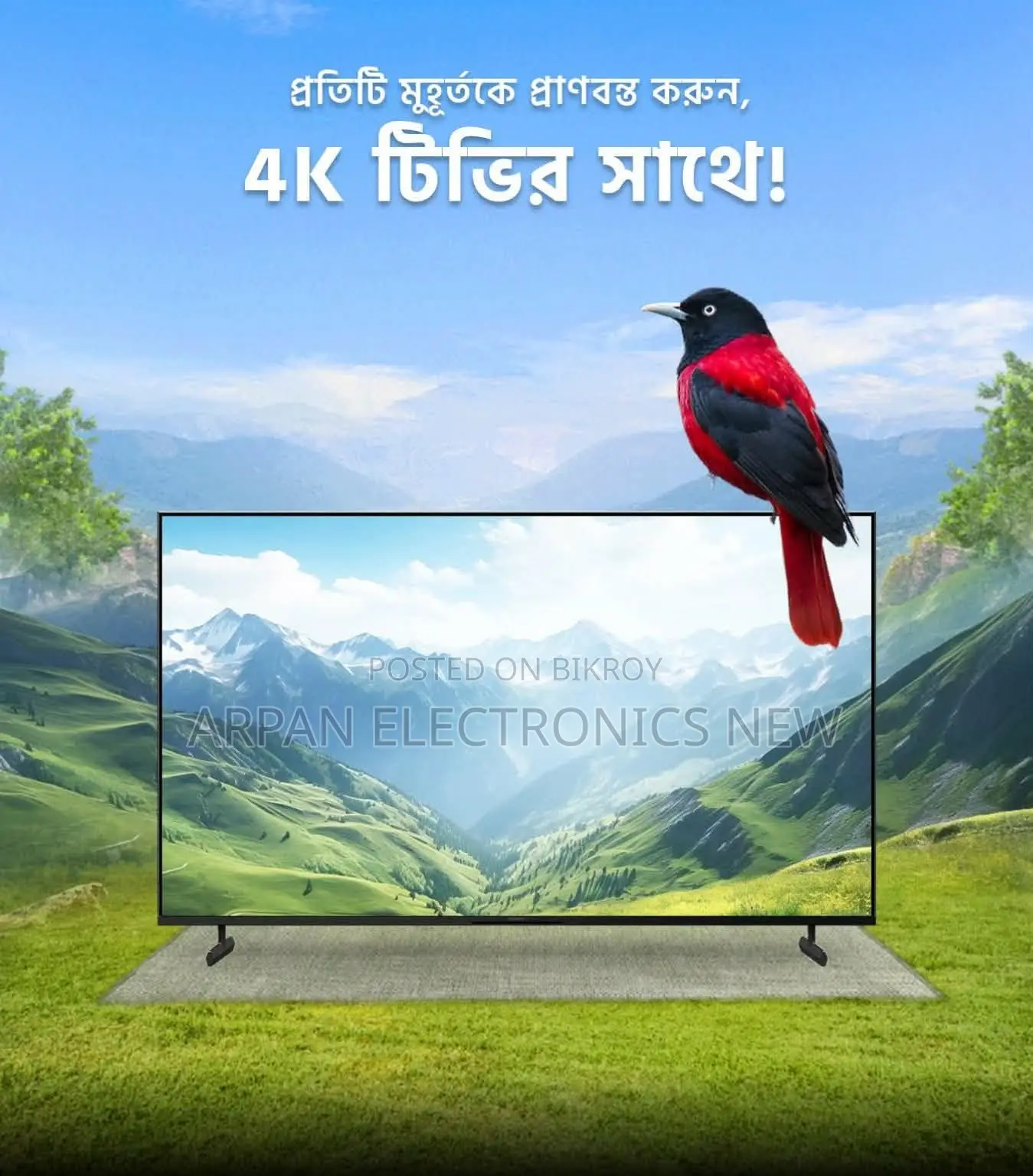 5 Years Official Seller Warranty 43'' Inch 4k Smart Tv Sony Plus