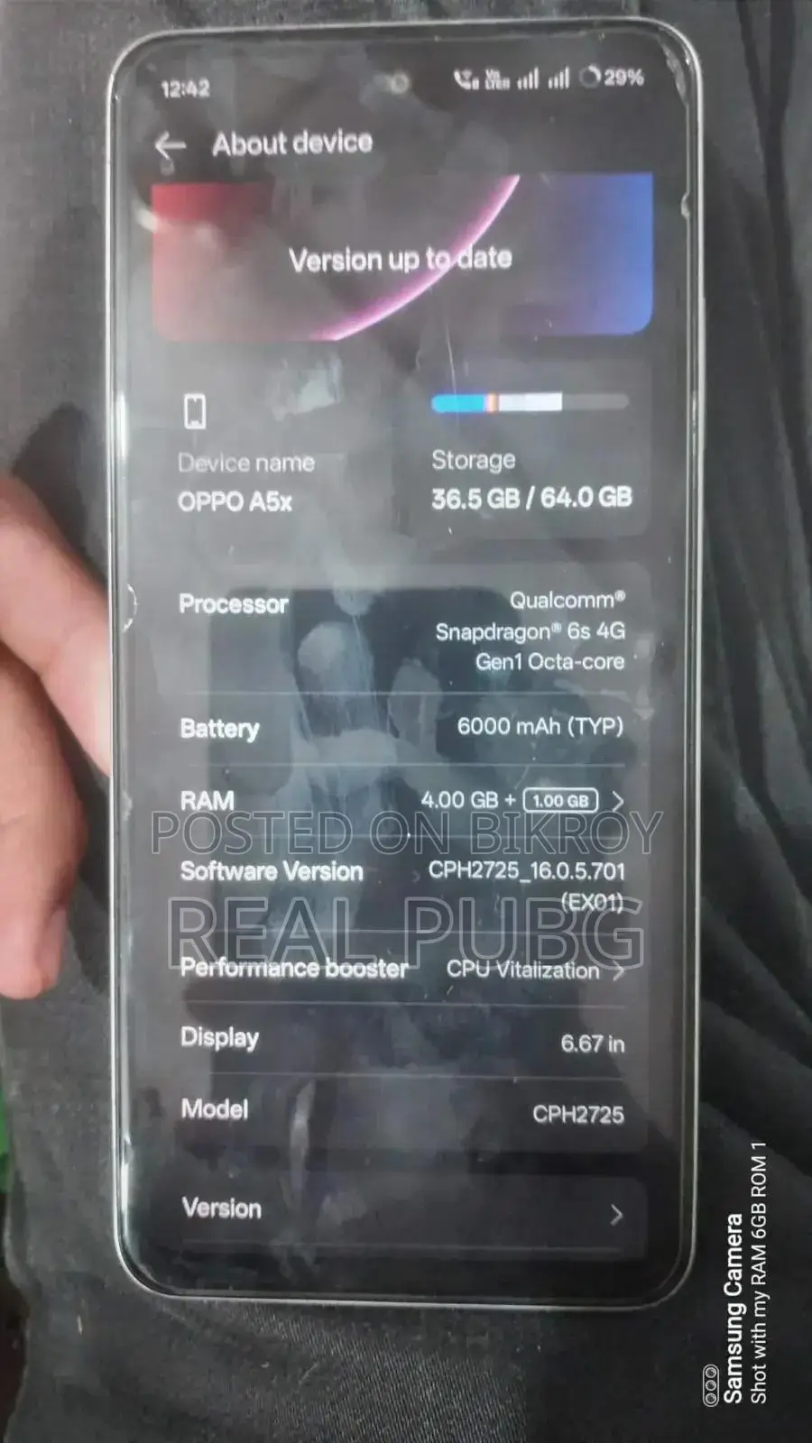 Oppo A5X 128 GB White