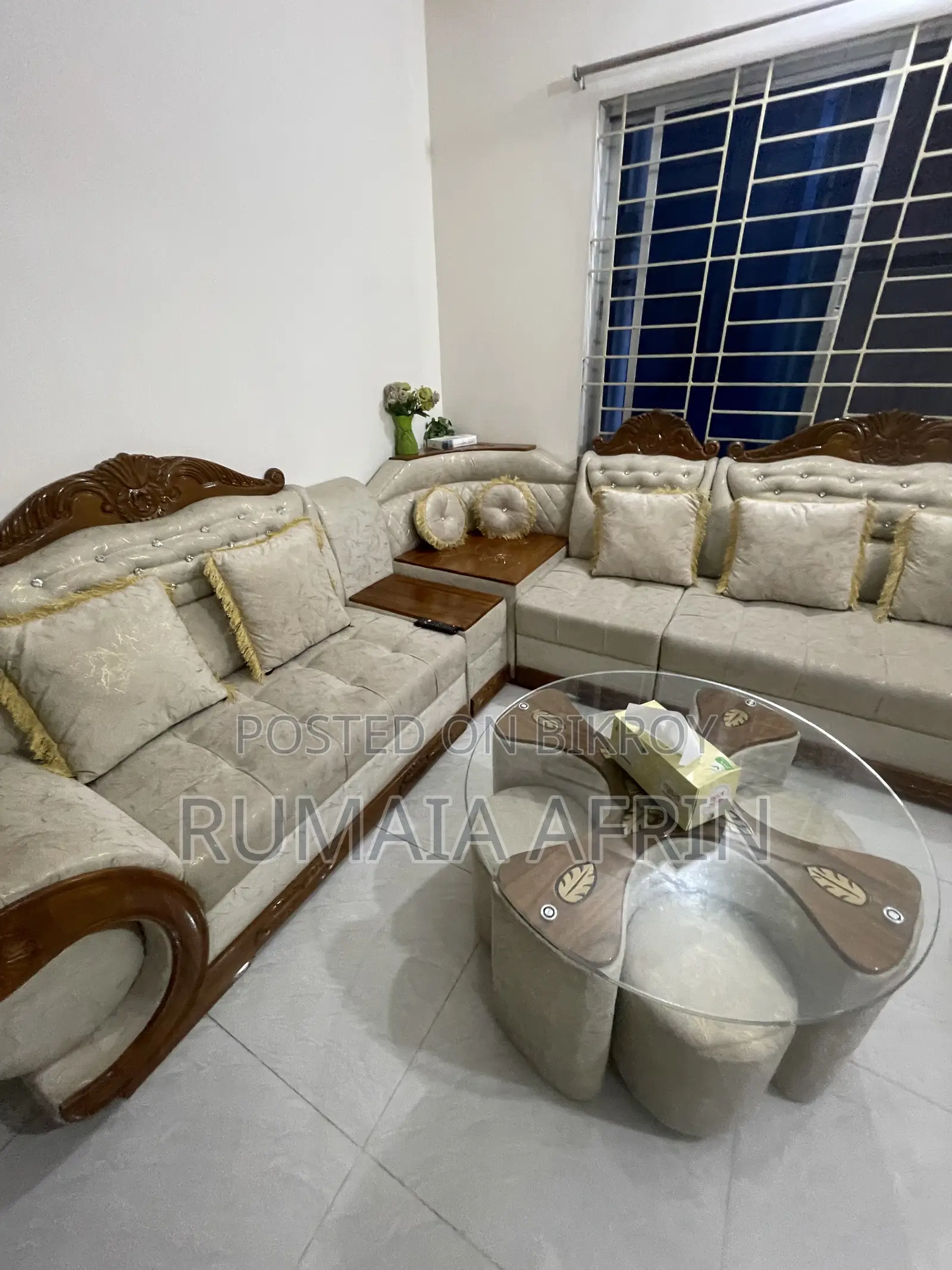 Victoria Segun Full Sofa Set With Table and Tools